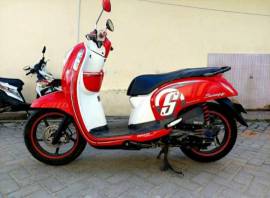 Scoopy Thn 2015 Warna Merah Kondisi Oke